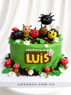 Torta Bichos en Fondant