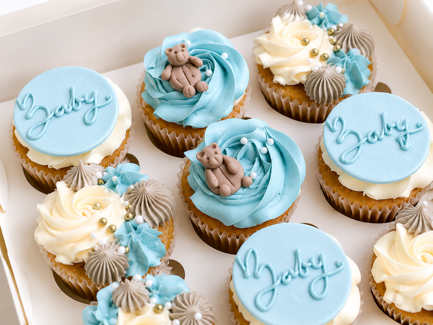 Cupcakes para Baby Shower de niño Bogotá