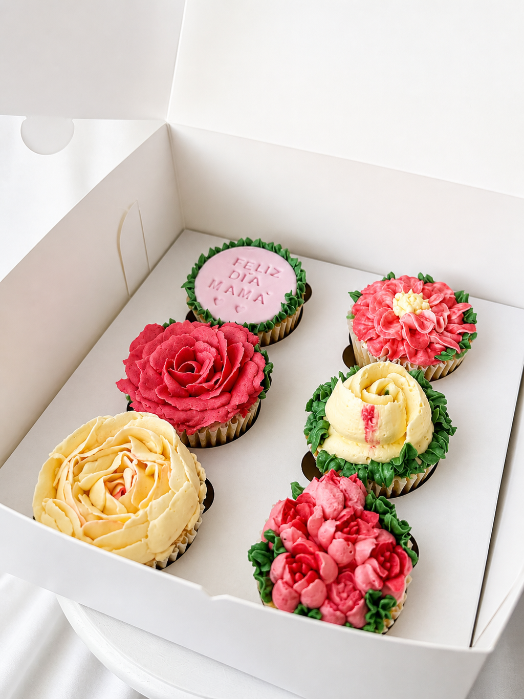 Cupcakes flores dia de la madre Regalo 