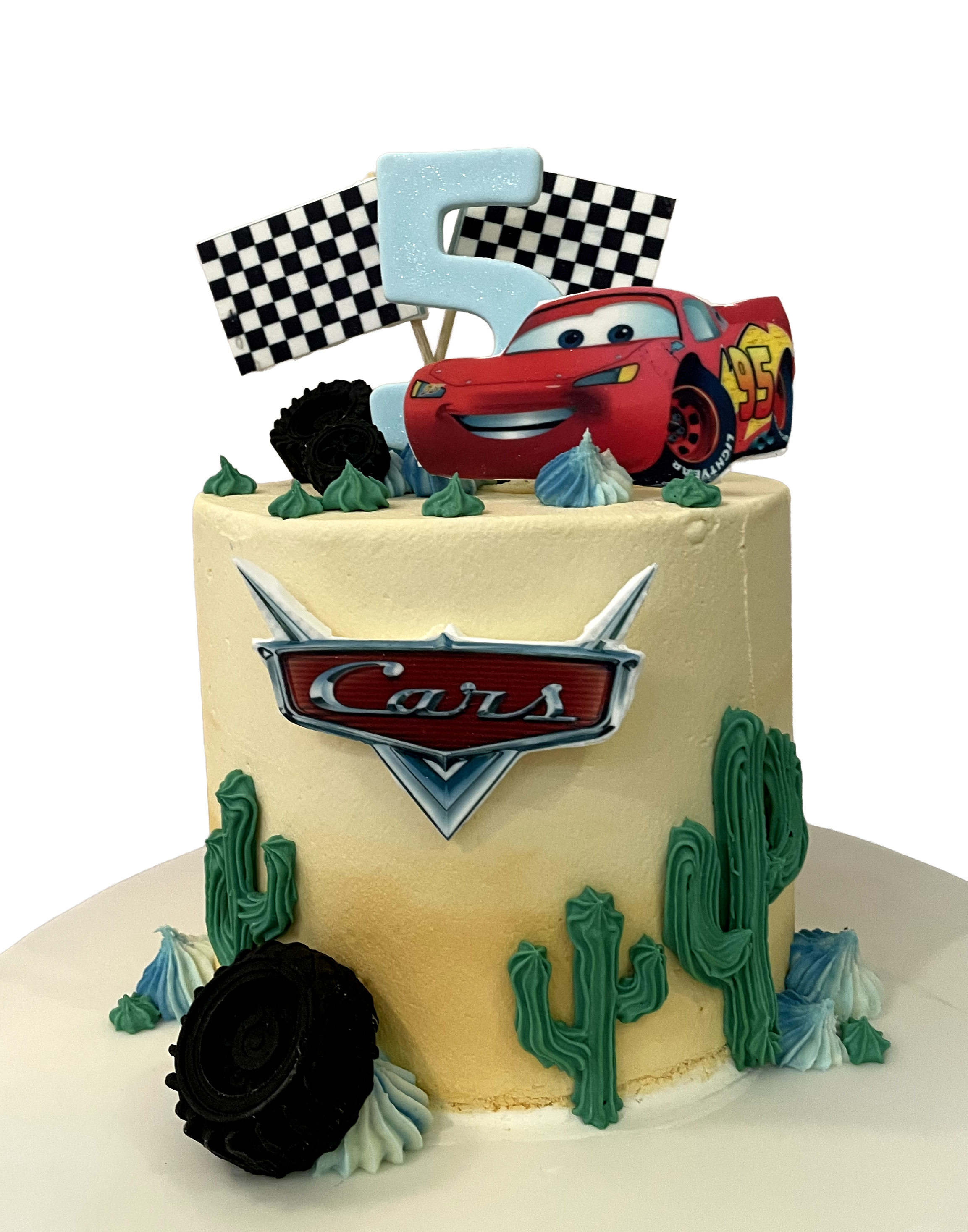 Torta Cars en crema 1 piso