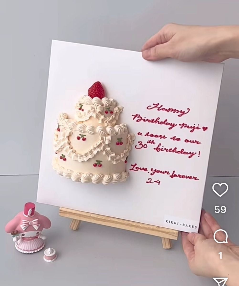 Mini torta con caballete