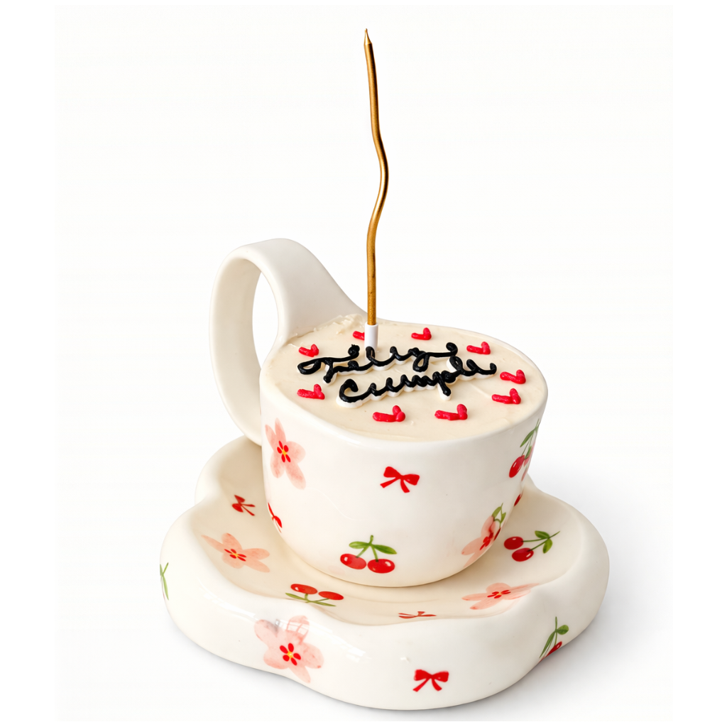Taza en ceramica con torta  Regalos Bogotá , Pasteleria personalizada 