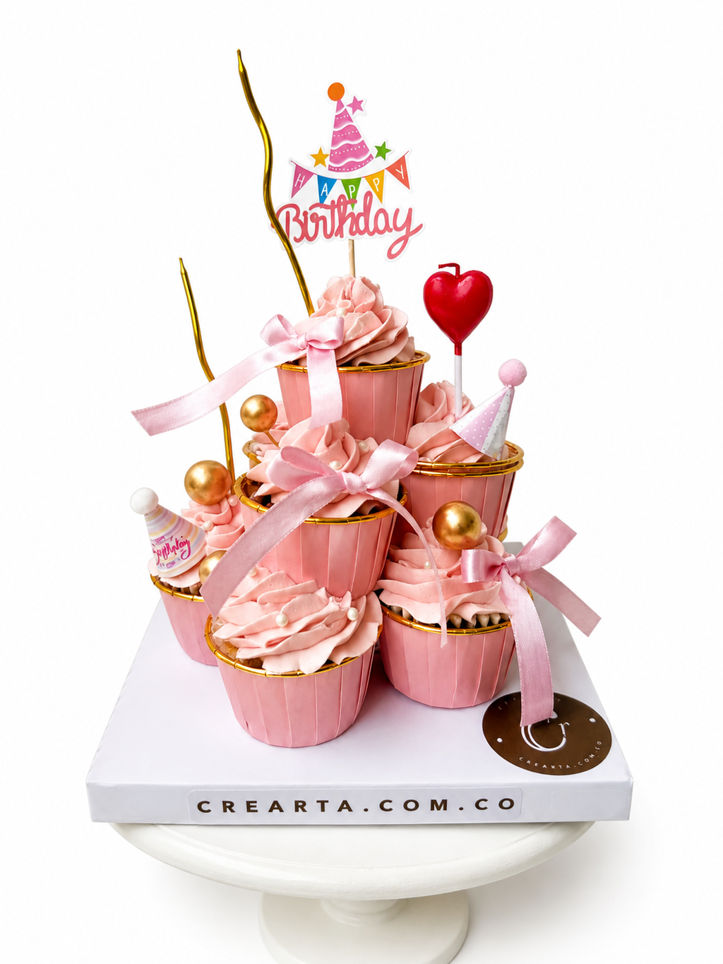 Torre de cupcakes cumpleaños Bogotá