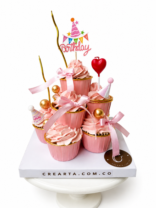 Torre de cupcakes cumpleaños Bogotá