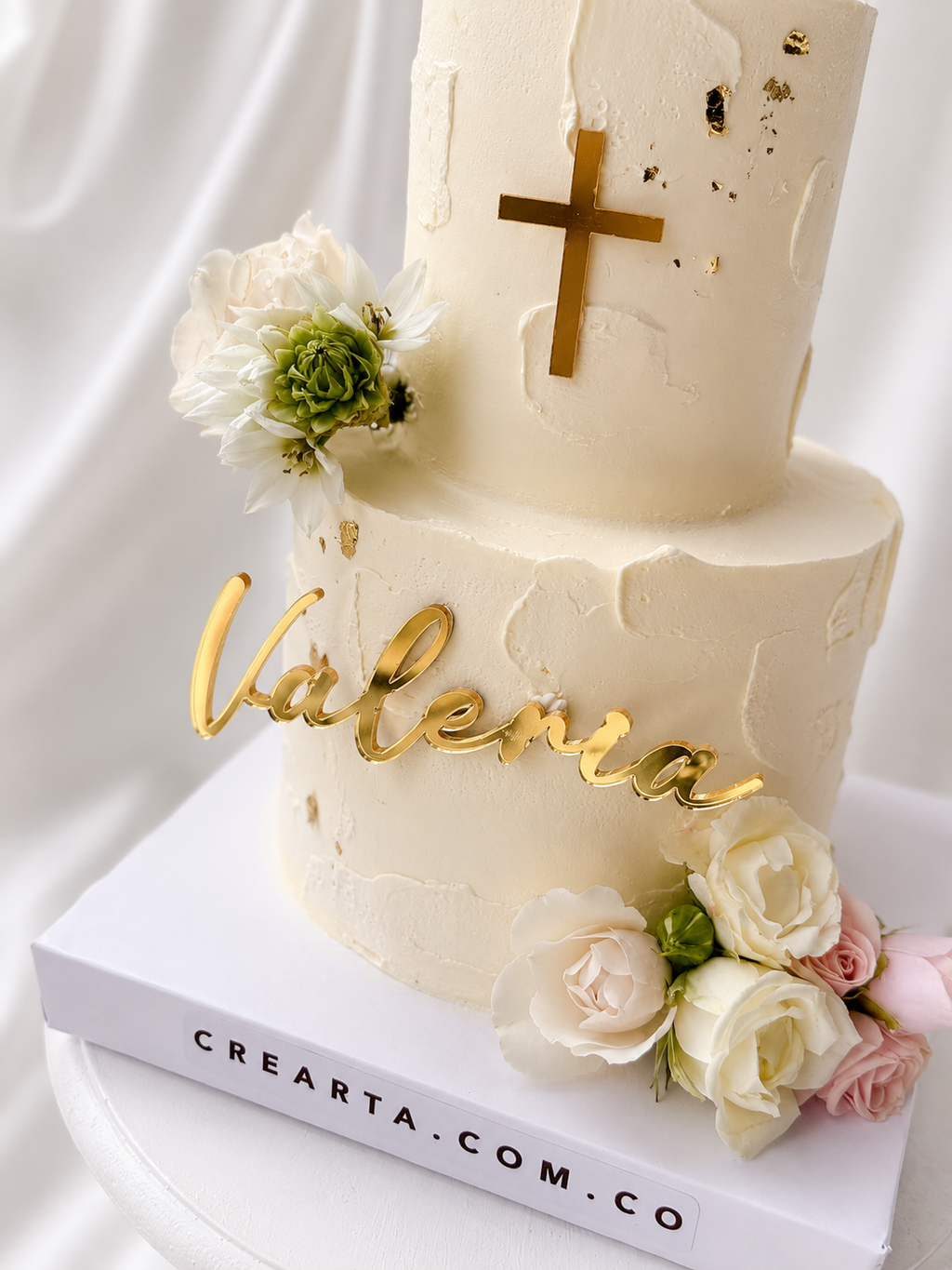 Torta Primera comunion con topper en Bogotá 