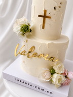 Torta Primera comunion con topper en Bogotá 