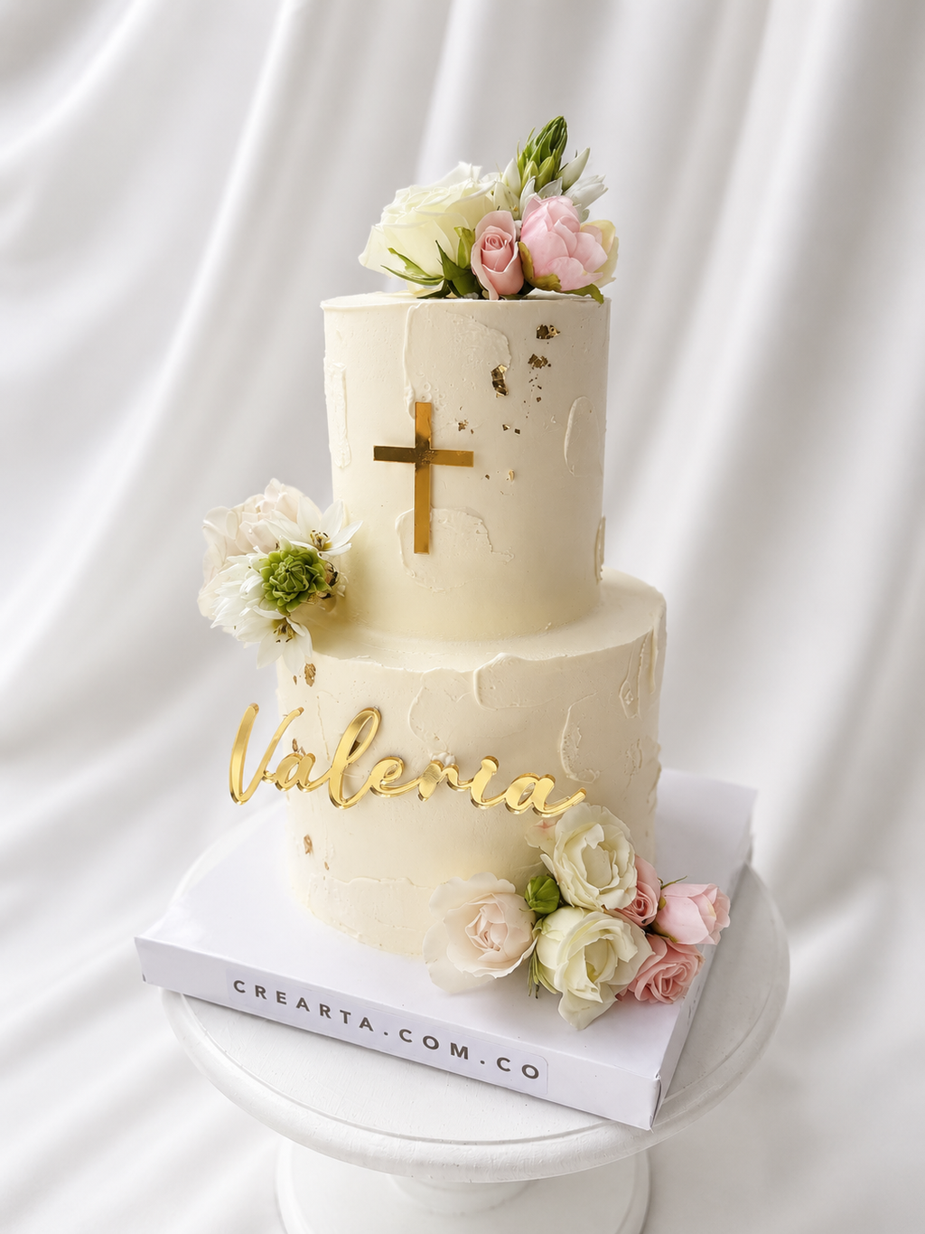 Torta Primera comunion con topper en Bogotá 