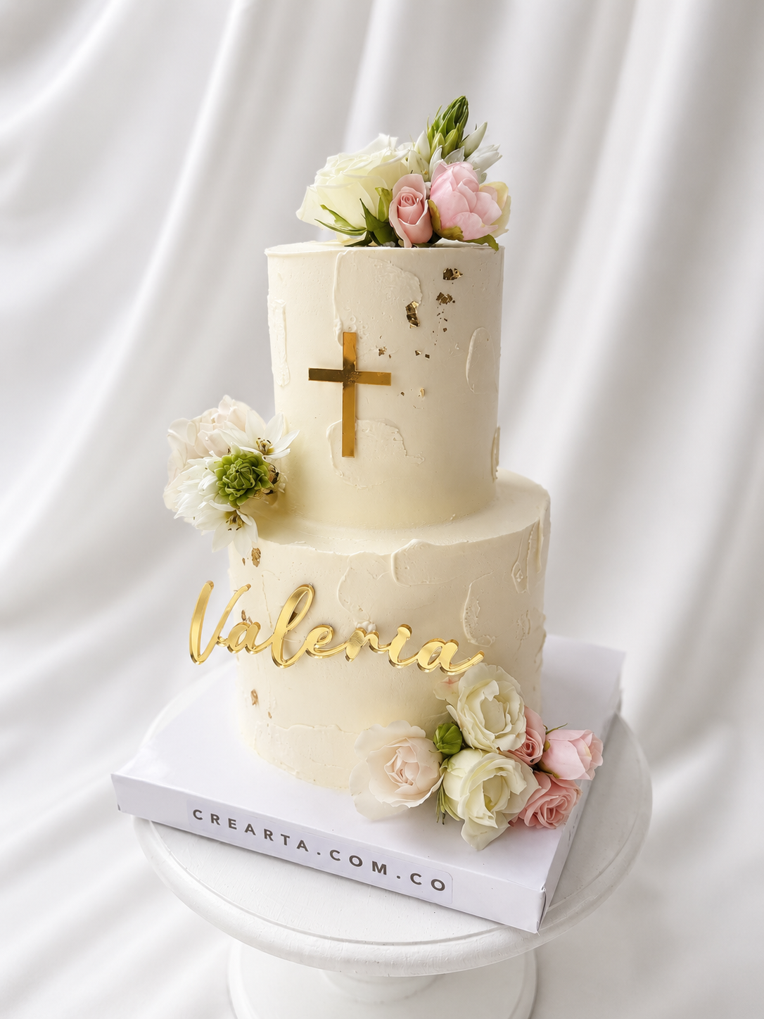 Torta Primera comunion con topper en Bogotá 