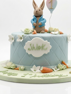 Torta Conejo Jardin  azul