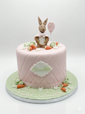 Torta Conejo Jardin rosa 