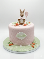 Torta Conejo Jardin rosa 