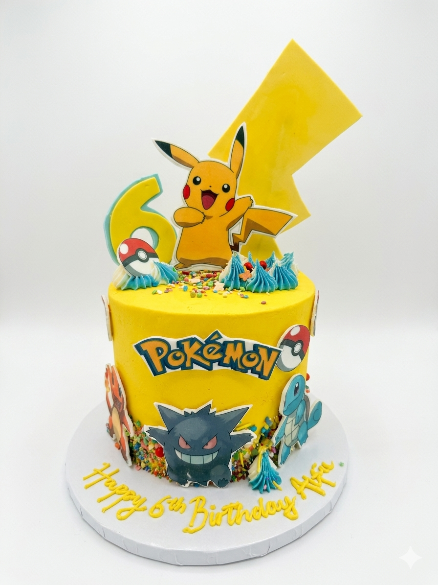 Torta Pikachu en crema