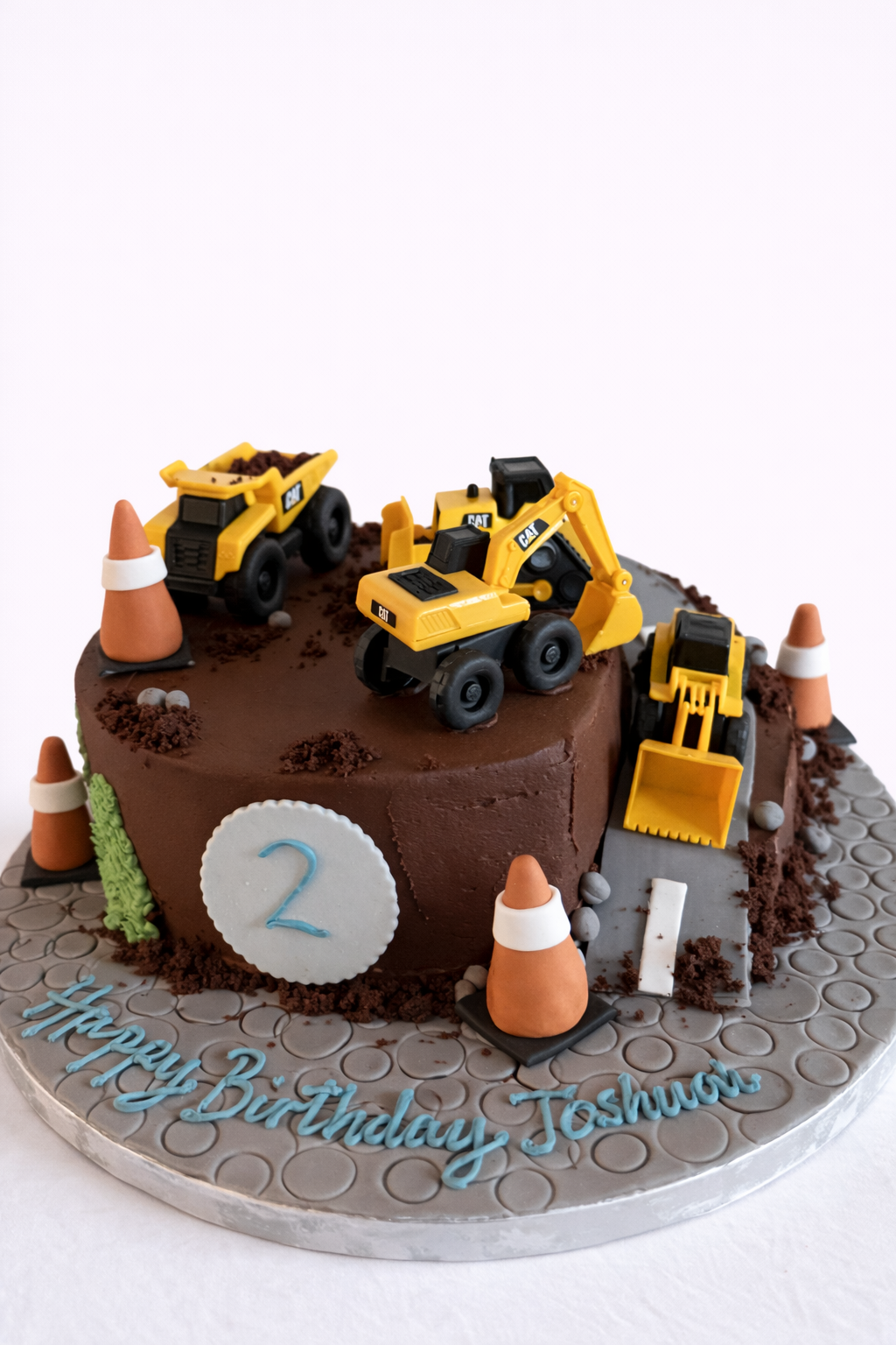 Torta construcción en crema de chocolate 