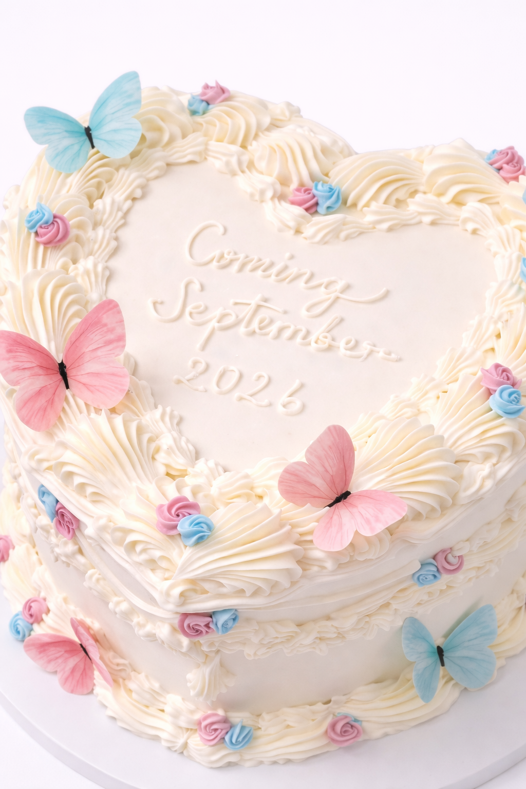 Torta corazon Bebe