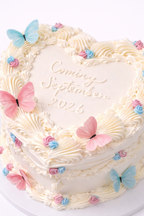 Torta corazon Bebe