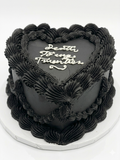 Torta corazon negro clasico 