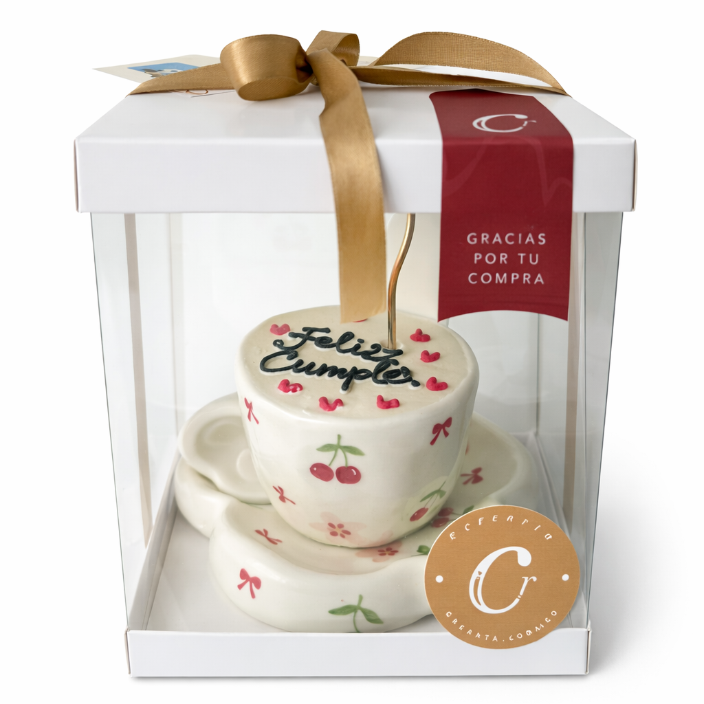 Taza en ceramica con torta  Regalos Bogotá , Pasteleria personalizada 