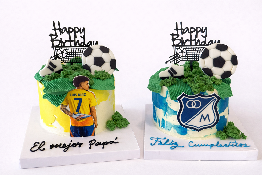 Torta futbol en crema 