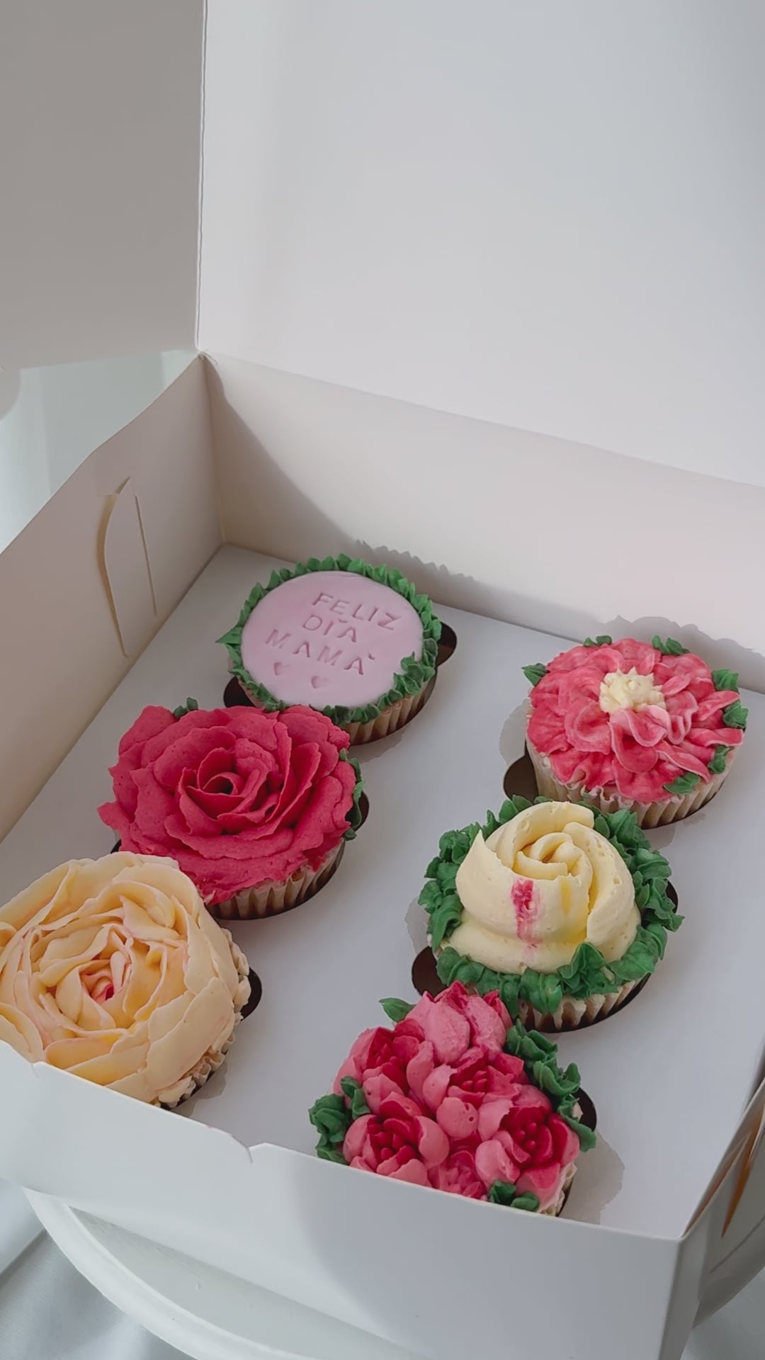 Cupcakes flores dia de la madre Regalo 
