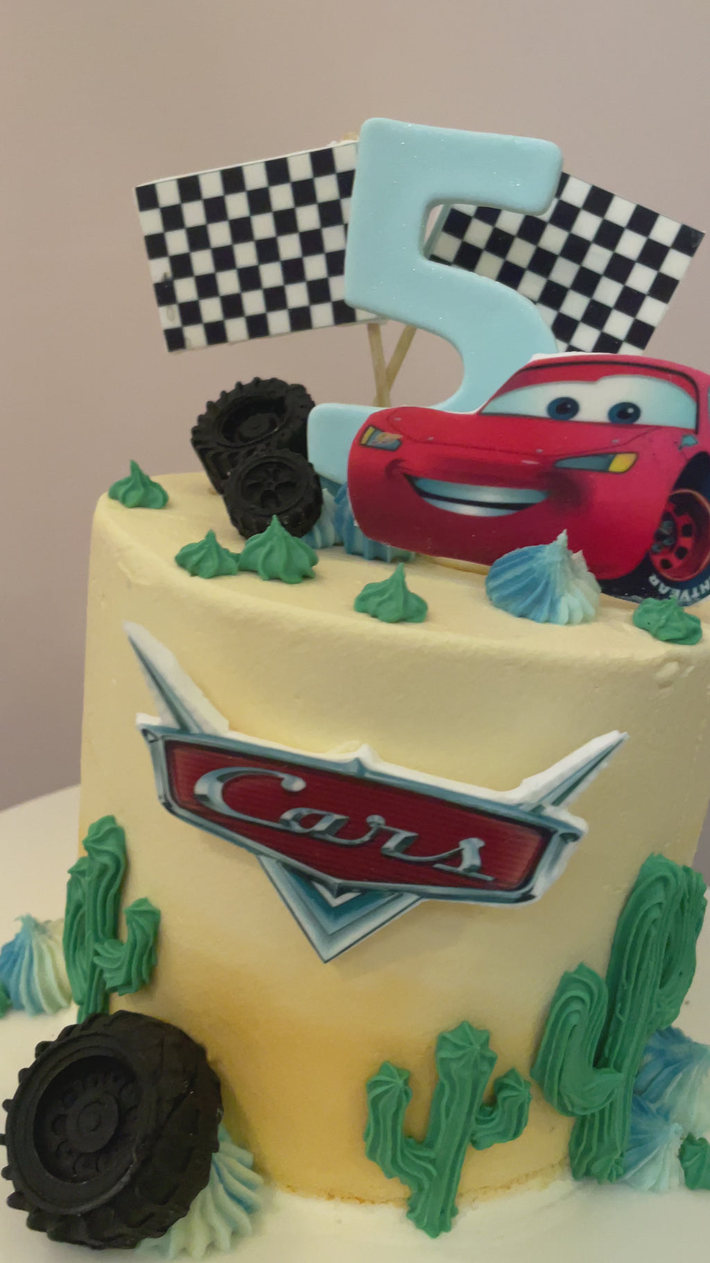 Torta Cars en crema 1 piso