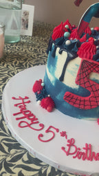 Torta Spiderman crema