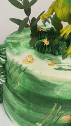 Torta de dinosaurio en Bogotá 