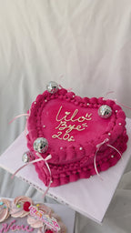 Torta Corazón Disco Pink Bogotá