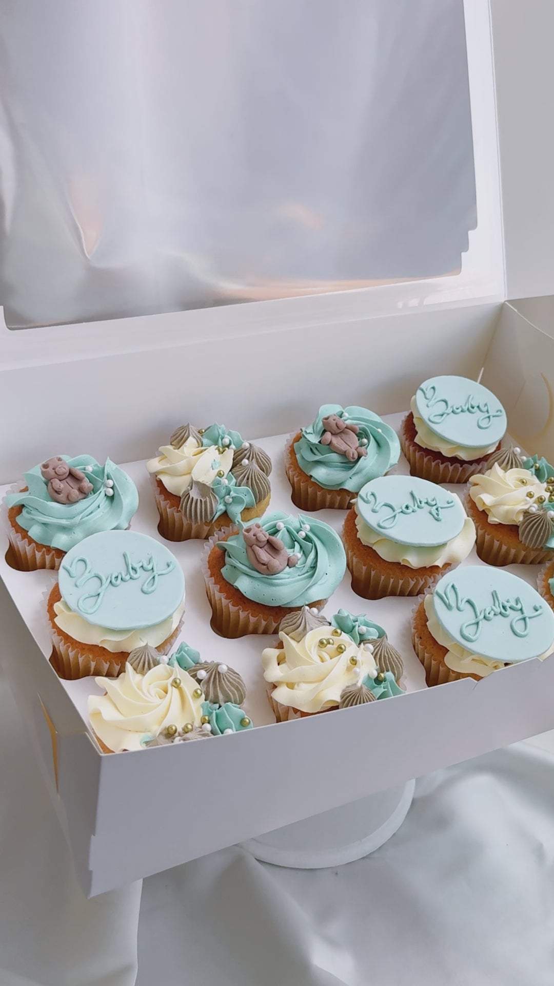 Cupcakes para Baby Shower de niño Bogotá