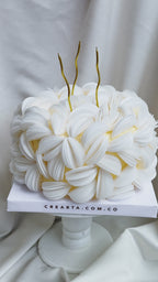 Torta elegante y en tendencia papel de arroz 