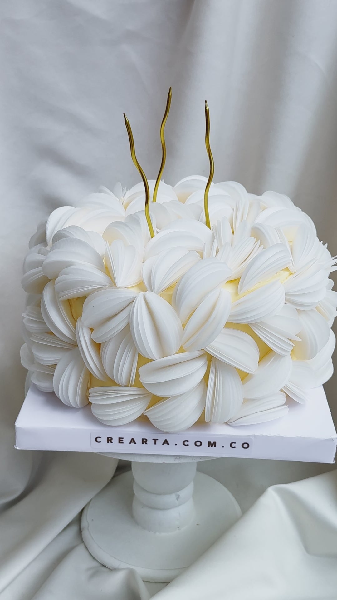 Torta elegante y en tendencia papel de arroz 