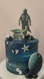 Torta Mandalorian crema