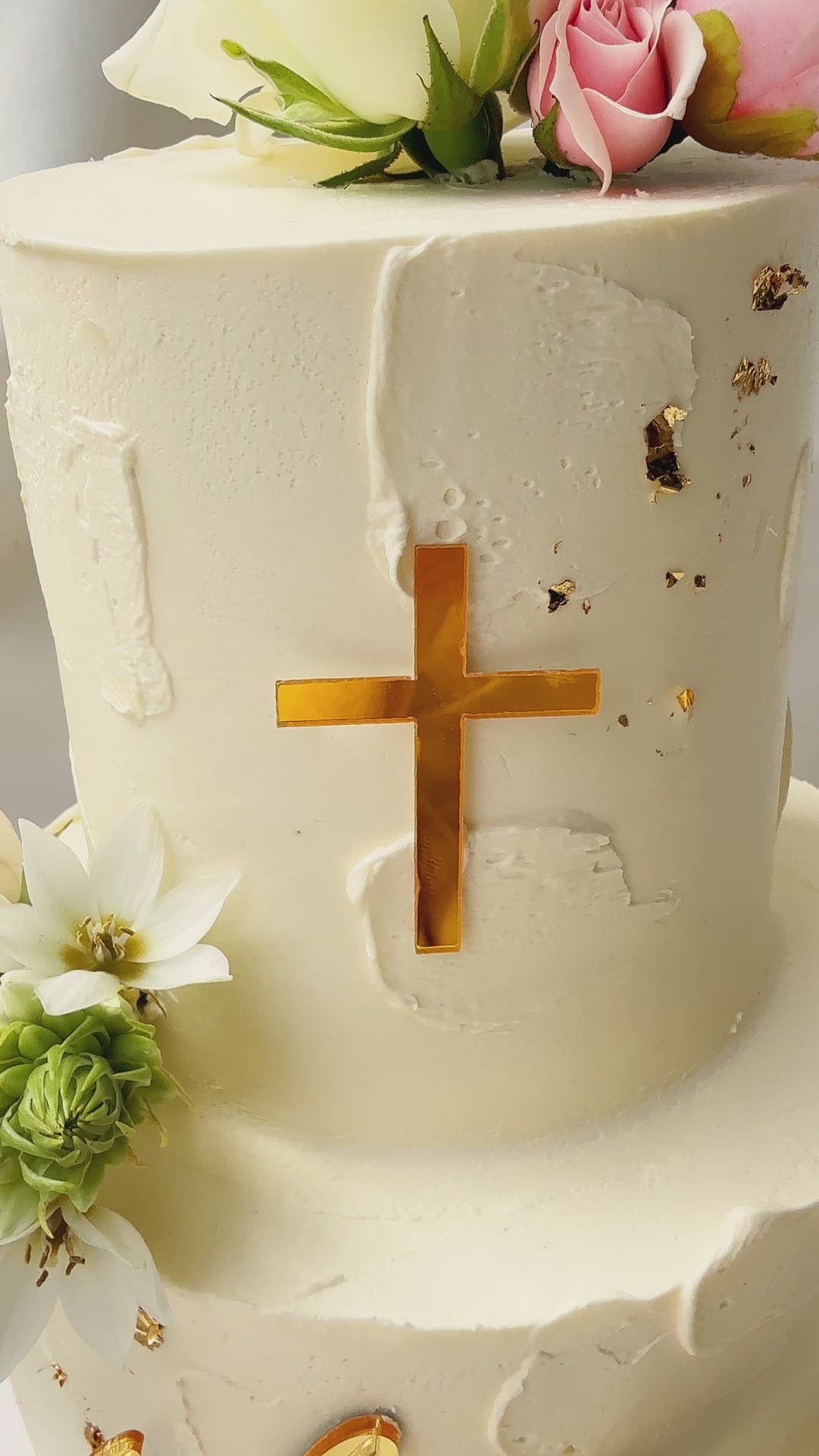 Torta Primera comunion con topper en Bogotá 