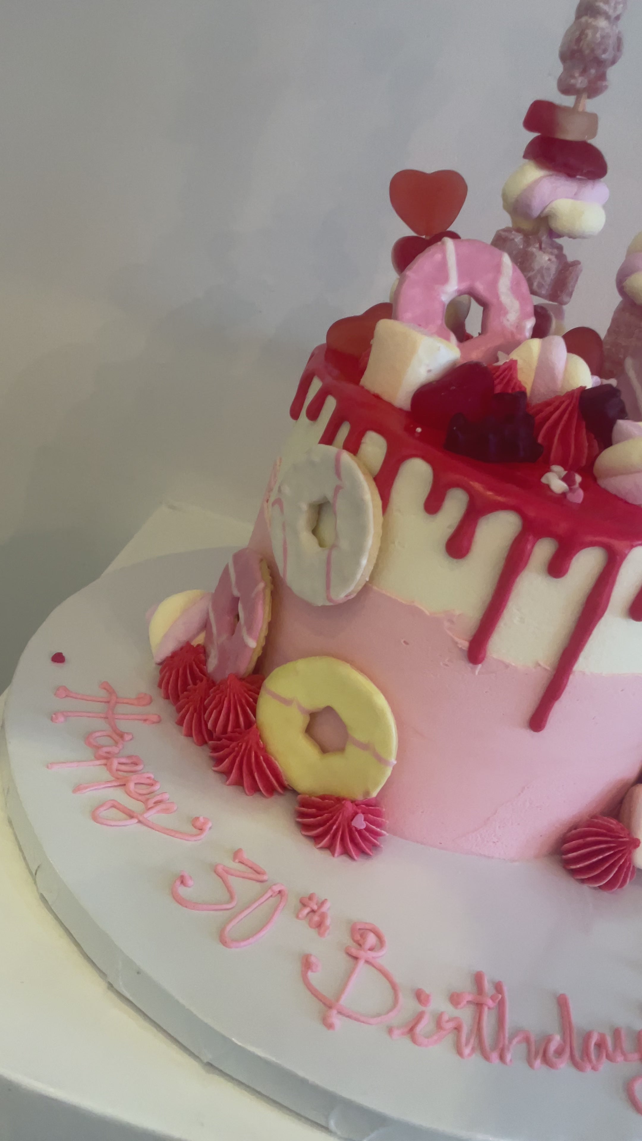 Torta Gomas rosada
